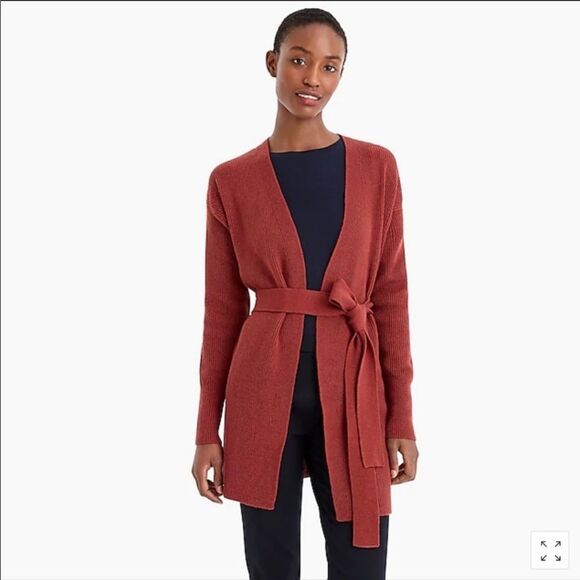 New J. Crew Women's Tie Waist Cardigan Sweater M - Picture 1 of 13